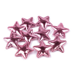 Steluțe decorative crăciun, ø30 mm - Roz (10 Bucăți)