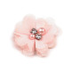 Flori textile cu perle și strasuri,5 cm - Galben vanilie (10 Bucăți) Flori textile cu perle și strasuri,5 cm - Galben vanilie (10 Bucăți)