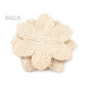 Flori din iută, ø60 mm - Ecru deschis (1 Bucată) Flori din iută, ø60 mm - Ecru deschis (1 Bucată)