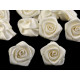 Trandafiri din satin, ø20 mm - Alb (50 Bucăți) Trandafiri din satin, ø20 mm - Alb (50 Bucăți)