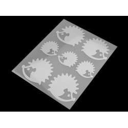 Aplicații termoadezive reflectorizante, diverse modele - Gri perlă (1 Sac)