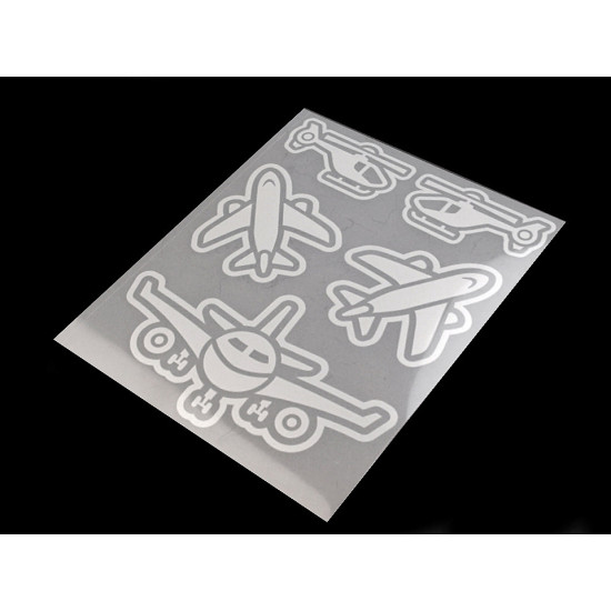 Aplicații termoadezive reflectorizante, diverse modele - Gri perlă (10 Saci) Aplicații termoadezive reflectorizante, diverse modele - Gri perlă (10 Saci)