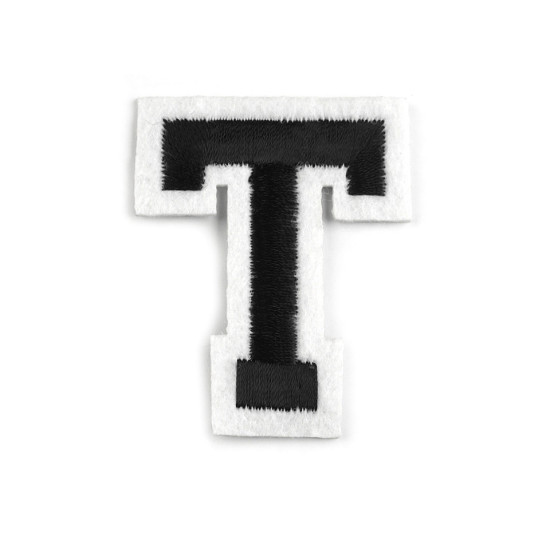 Aplicații termoadezive - litere - Negru (1 Bucată) Aplicații termoadezive - litere - Negru (1 Bucată)