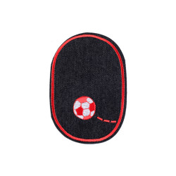 Aplicație termoadezivă jeans - Negru (10 Bucăți)