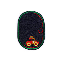 Aplicație termoadezivă jeans - Verde pastel (1 Bucată)