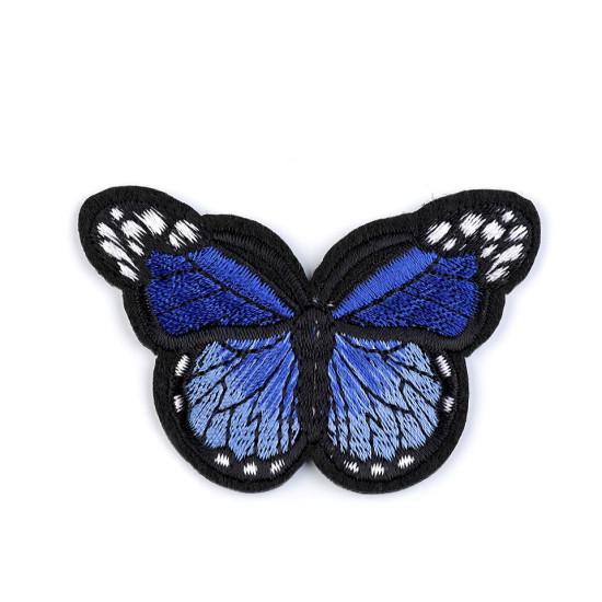 Aplicație termoadezivă - fluture - Bleu turcoaz (1 Bucată) Aplicație termoadezivă - fluture - Bleu turcoaz (1 Bucată)