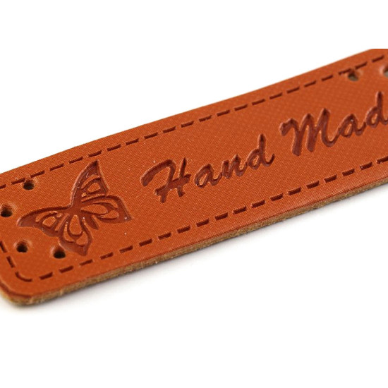 Eticheta piele hand made, 15x50 mm - Gri neutral (50 Bucăți) Eticheta piele hand made, 15x50 mm - Gri neutral (50 Bucăți)