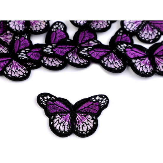 Aplicație termoadezivă - fluture - Purple-pink (50 Bucăți) Aplicație termoadezivă - fluture - Purple-pink (50 Bucăți)