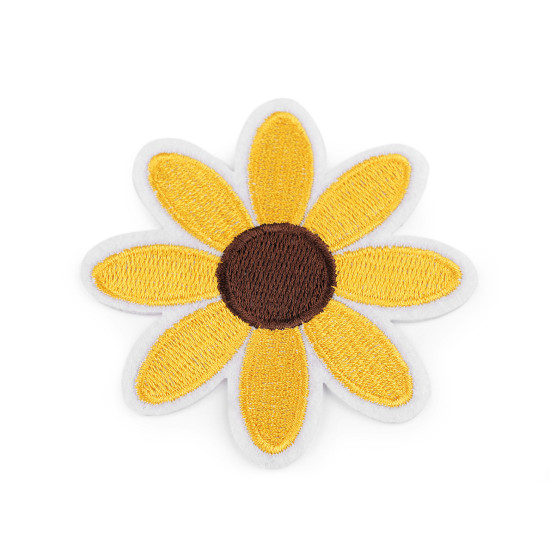 Aplicație termoadezivă - floare - Roz mediu (1 Bucată) Aplicație termoadezivă - floare - Roz mediu (1 Bucată)