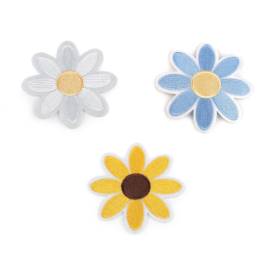 Aplicație termoadezivă - floare - Roz mediu (1 Bucată) Aplicație termoadezivă - floare - Roz mediu (1 Bucată)