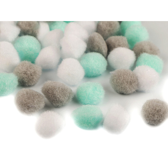 Pompoane mix culori, ø20 mm - Bej (4 Saci) Pompoane mix culori, ø20 mm - Bej (4 Saci)