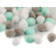 Pompoane mix culori, ø20 mm - Bej (4 Saci) Pompoane mix culori, ø20 mm - Bej (4 Saci)