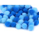 Pompoane mix culori, ø8 și 10 mm - Mix crăciun (1 Sac)