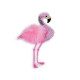 Aplicație termoadezivă - flamingo cu pompon - Alb (1 Bucată) Aplicație termoadezivă - flamingo cu pompon - Alb (1 Bucată)