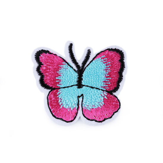 Aplicație termoadezivă fluture - Verde pastel deschis (100 Bucăți)