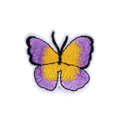 Aplicație termoadezivă fluture - Violet (10 Bucăți)