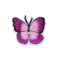 Aplicație termoadezivă fluture - Purple-pink (10 Bucăți)