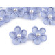 Flori din organza cu perlă, ø2,5 cm - Off white (120 Bucăți) Flori din organza cu perlă, ø2,5 cm - Off white (120 Bucăți)