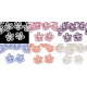 Flori din organza cu perlă, ø2,5 cm - Off white (120 Bucăți) Flori din organza cu perlă, ø2,5 cm - Off white (120 Bucăți)