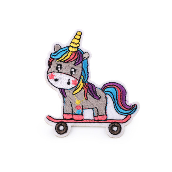 Aplicație termoadezivă unicorn - Alb (1 Bucată) Aplicație termoadezivă unicorn - Alb (1 Bucată)
