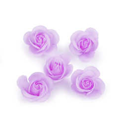 Trandafiri artificiali, ø2,8 cm - Mov deschis (120 Bucăți)