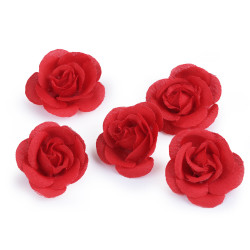 Trandafiri artificiali, ø2,8 cm - Roșu (30 Bucăți)