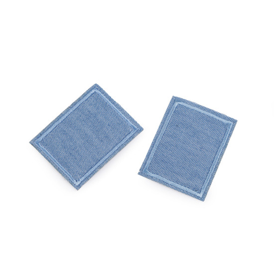 Aplicație / petic termoadeziv 3x4 cm - Albastru deschis (100 Bucăți) Aplicație / petic termoadeziv 3x4 cm - Albastru deschis (100 Bucăți)