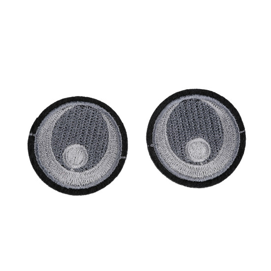 Aplicație termoadezivă ochi, ø38 mm - Negru (40 Bucăți) Aplicație termoadezivă ochi, ø38 mm - Negru (40 Bucăți)