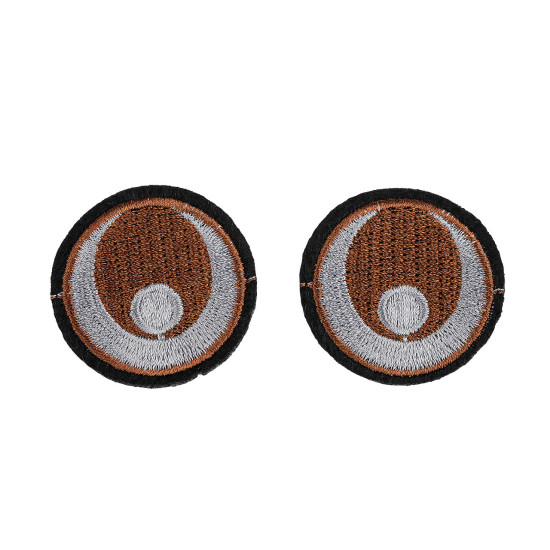 Aplicație termoadezivă ochi, ø38 mm - Negru (40 Bucăți) Aplicație termoadezivă ochi, ø38 mm - Negru (40 Bucăți)