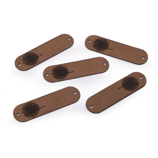 Aplicatie / eticheta din piele ecologica - papadie - Taupe (5 Bucăți) Aplicatie / eticheta din piele ecologica - papadie - Taupe (5 Bucăți)