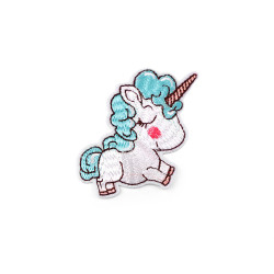 Aplicație termoadezivă unicorn - Verde mentă (1 Bucată)