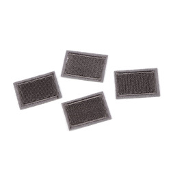 Aplicație termoadezivă / petic 2,3x3,3 cm - Gri neutral (10 Bucăți)