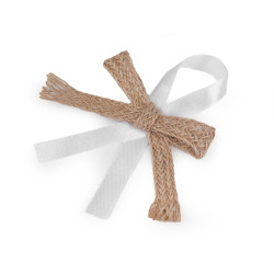 Fundițe pentru mărturii, cocarde nuntă / botez, - Ecru natural (10 Bucăți)