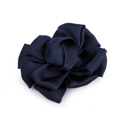 Floare din satin ø6,5 cm - Albastru închis (1 Bucată)