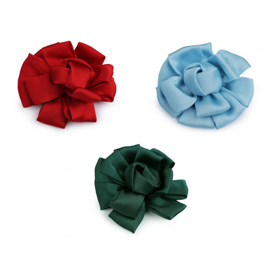 Floare din satin ø6,5 cm - Crem deschis (10 Bucăți) Floare din satin ø6,5 cm - Crem deschis (10 Bucăți)
