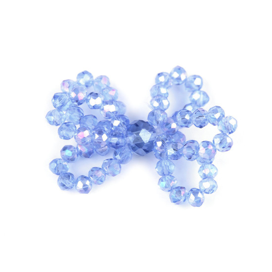 Funda din margele de sticla - Bleu pal (5 Bucăți) Funda din margele de sticla - Bleu pal (5 Bucăți)