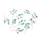 Crenguță de sârmă cu mărgele fațetate - Green turmaline (10 Bucăți) Crenguță de sârmă cu mărgele fațetate - Green turmaline (10 Bucăți)