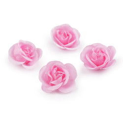 Floare de trandafir artificiala ø3 cm - Roz deschis (10 Bucăți)