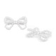 Fundita din perle pentru decorarea hainelor si accesoriilor - Alb (5 Bucăți) Fundita din perle pentru decorarea hainelor si accesoriilor - Alb (5 Bucăți)