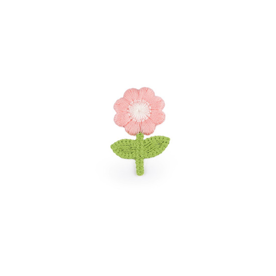 Floare brodata 2,4x3,7 cm - Roz pudrat (100 Bucăți) Floare brodata 2,4x3,7 cm - Roz pudrat (100 Bucăți)