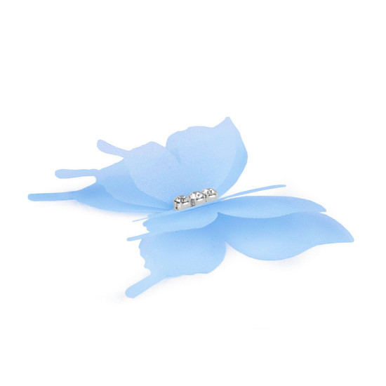 Fluture cu strasuri pentru cusut și lipit, 3d în trei straturi - Albastru deschis (60 Bucăți) Fluture cu strasuri pentru cusut și lipit, 3d în trei straturi - Albastru deschis (60 Bucăți)