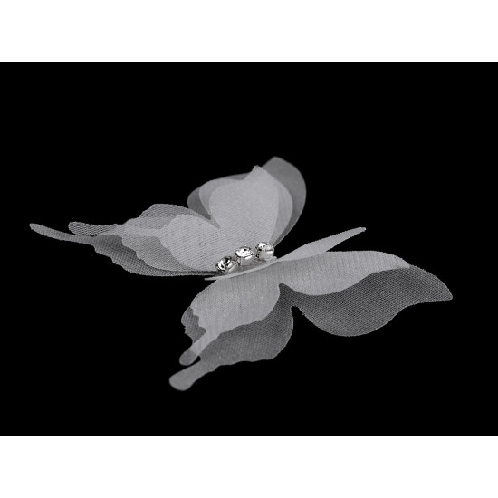 Fluture cu strasuri pentru cusut și lipit, 3d în trei straturi - Albastru deschis (60 Bucăți) Fluture cu strasuri pentru cusut și lipit, 3d în trei straturi - Albastru deschis (60 Bucăți)
