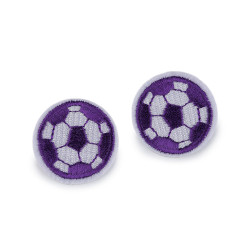 Aplicatie termoadeziva minge de fotbal - Violet (10 Bucăți)