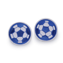 Aplicatie termoadeziva minge de fotbal - Albastru delta (10 Bucăți)