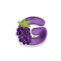 Aplicatie termoadeziva litere - Violet (1 Bucată)