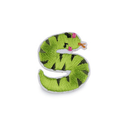 Aplicatie termoadeziva litere - Verde deschis (1 Bucată)