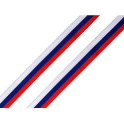 Panglică din tafta tricoloră, lățime 10 mm - Conform imaginii (10 Metri)