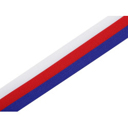 Panglică tricoloră cehia, slovacia, lățime 20 mm - Conform imaginii (10 Metri)
