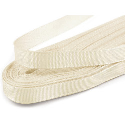 Panglică din tafta, lățime 9 mm - Crem deschis (10 Metri)