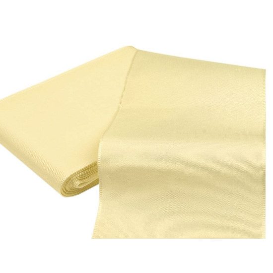 Panglică din tafta, lățime 10,8 cm - Alb (50 Metri)